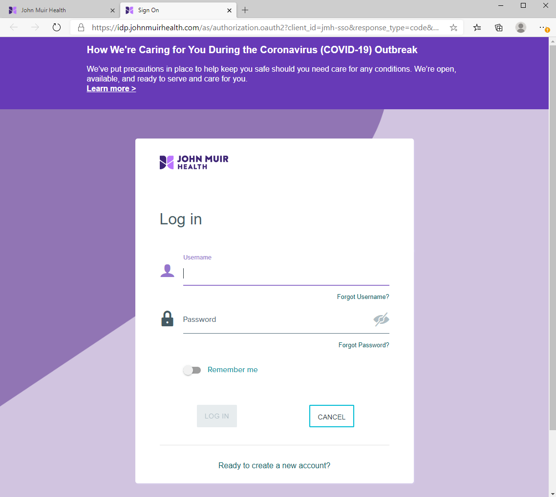 MyChart Login